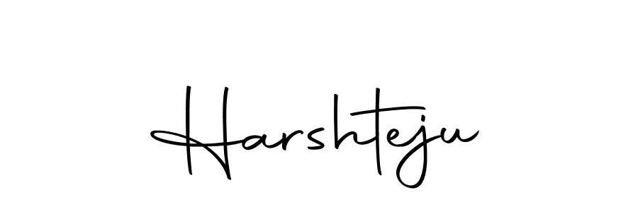 You should practise on your own different ways (Autography-DOLnW) to write your name (Harshteju) in signature. don't let someone else do it for you. Harshteju signature style 10 images and pictures png