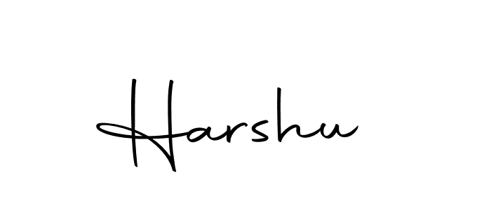 The best way (Autography-DOLnW) to make a short signature is to pick only two or three words in your name. The name Harshu  include a total of six letters. For converting this name. Harshu  signature style 10 images and pictures png