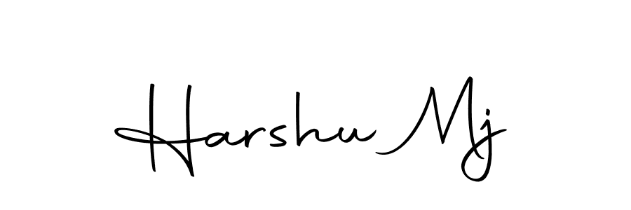 if you are searching for the best signature style for your name Harshu Mj. so please give up your signature search. here we have designed multiple signature styles  using Autography-DOLnW. Harshu Mj signature style 10 images and pictures png