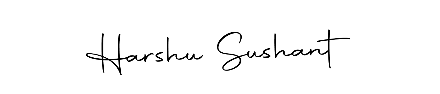 The best way (Autography-DOLnW) to make a short signature is to pick only two or three words in your name. The name Harshu Sushant include a total of six letters. For converting this name. Harshu Sushant signature style 10 images and pictures png