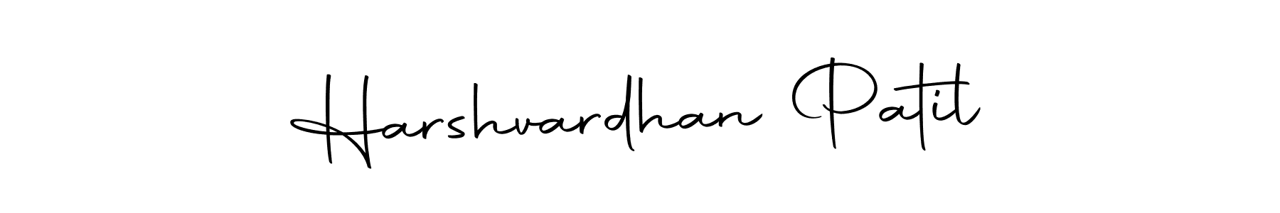 How to make Harshvardhan Patil name signature. Use Autography-DOLnW style for creating short signs online. This is the latest handwritten sign. Harshvardhan Patil signature style 10 images and pictures png