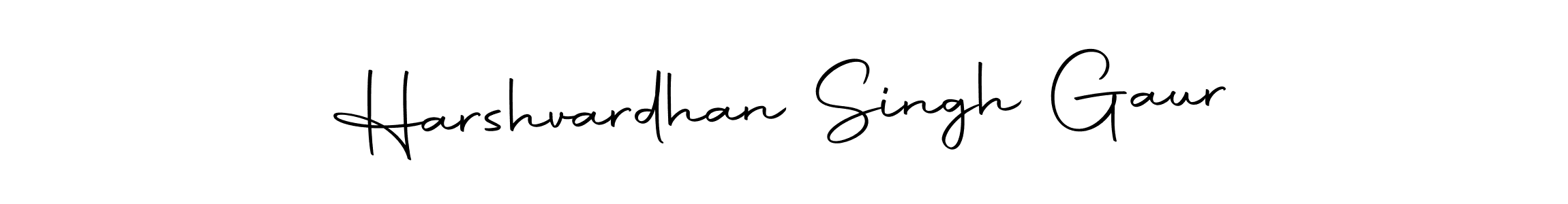 How to make Harshvardhan Singh Gaur name signature. Use Autography-DOLnW style for creating short signs online. This is the latest handwritten sign. Harshvardhan Singh Gaur signature style 10 images and pictures png