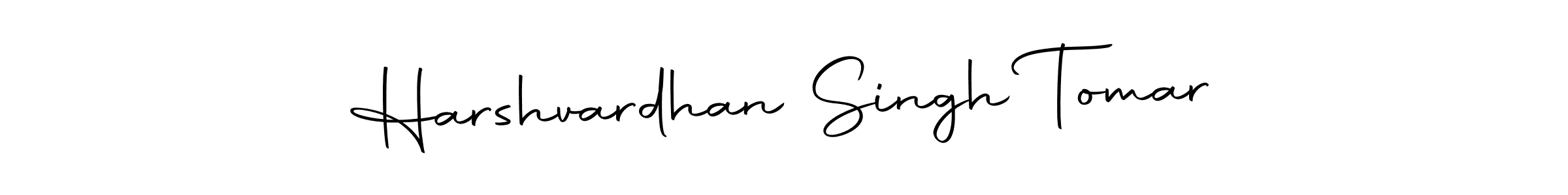 How to make Harshvardhan Singh Tomar name signature. Use Autography-DOLnW style for creating short signs online. This is the latest handwritten sign. Harshvardhan Singh Tomar signature style 10 images and pictures png