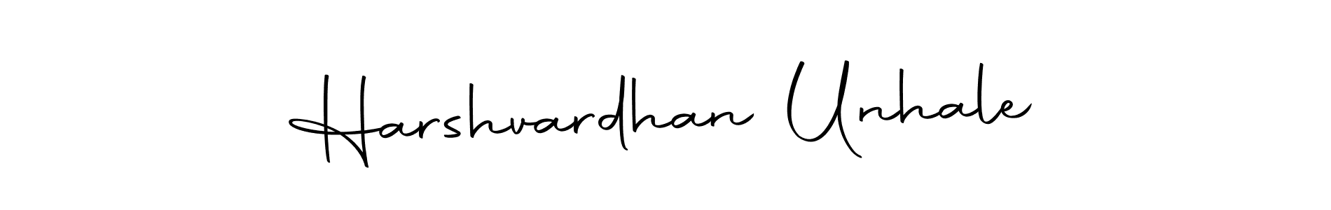 Create a beautiful signature design for name Harshvardhan Unhale. With this signature (Autography-DOLnW) fonts, you can make a handwritten signature for free. Harshvardhan Unhale signature style 10 images and pictures png