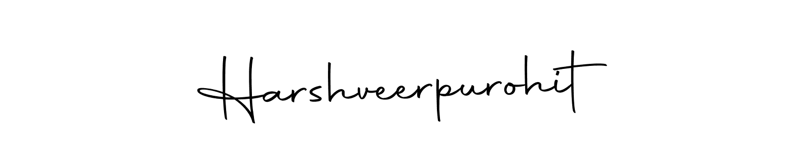 Create a beautiful signature design for name Harshveerpurohit. With this signature (Autography-DOLnW) fonts, you can make a handwritten signature for free. Harshveerpurohit signature style 10 images and pictures png