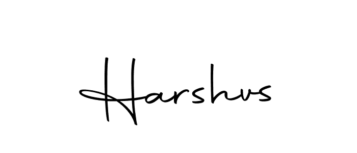 Use a signature maker to create a handwritten signature online. With this signature software, you can design (Autography-DOLnW) your own signature for name Harshvs. Harshvs signature style 10 images and pictures png