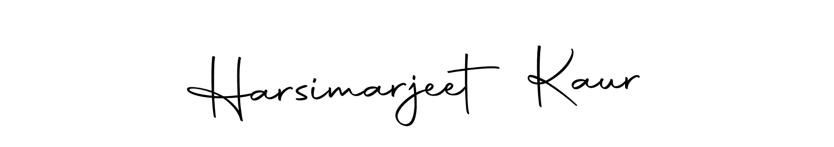 Create a beautiful signature design for name Harsimarjeet Kaur. With this signature (Autography-DOLnW) fonts, you can make a handwritten signature for free. Harsimarjeet Kaur signature style 10 images and pictures png