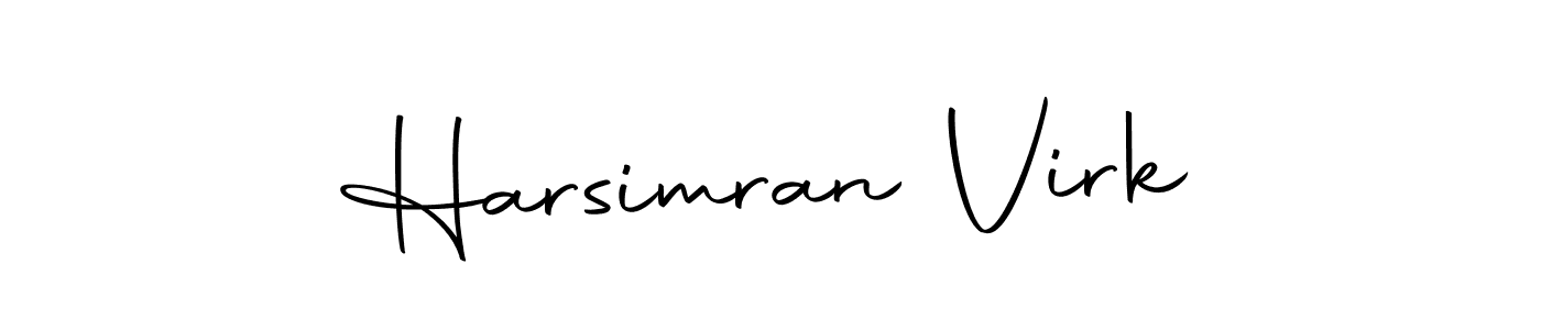 Design your own signature with our free online signature maker. With this signature software, you can create a handwritten (Autography-DOLnW) signature for name Harsimran Virk. Harsimran Virk signature style 10 images and pictures png