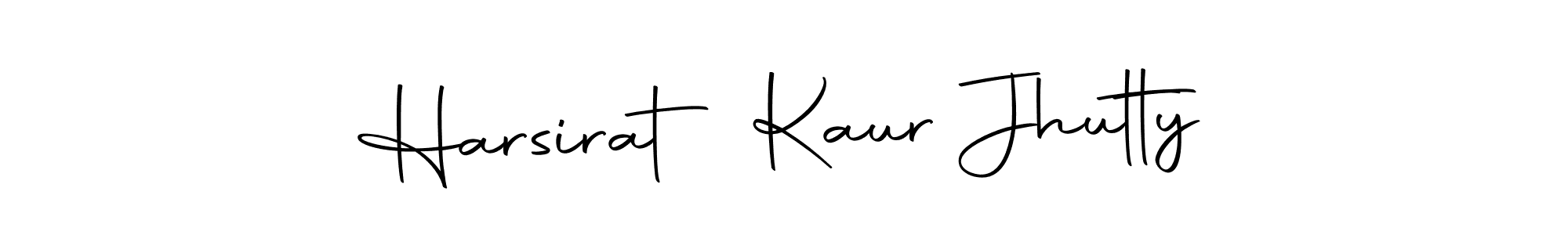 Create a beautiful signature design for name Harsirat Kaur Jhutty. With this signature (Autography-DOLnW) fonts, you can make a handwritten signature for free. Harsirat Kaur Jhutty signature style 10 images and pictures png