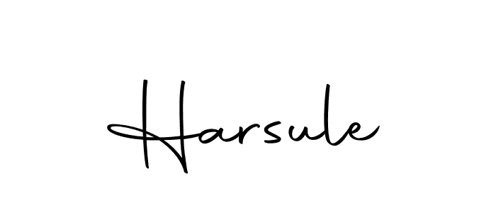 How to make Harsule signature? Autography-DOLnW is a professional autograph style. Create handwritten signature for Harsule name. Harsule signature style 10 images and pictures png