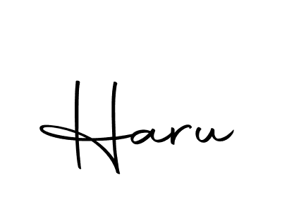 Create a beautiful signature design for name Haru. With this signature (Autography-DOLnW) fonts, you can make a handwritten signature for free. Haru signature style 10 images and pictures png