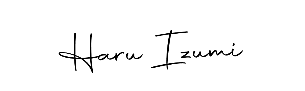 Haru Izumi stylish signature style. Best Handwritten Sign (Autography-DOLnW) for my name. Handwritten Signature Collection Ideas for my name Haru Izumi. Haru Izumi signature style 10 images and pictures png