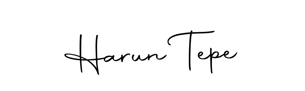 You should practise on your own different ways (Autography-DOLnW) to write your name (Harun Tepe) in signature. don't let someone else do it for you. Harun Tepe signature style 10 images and pictures png