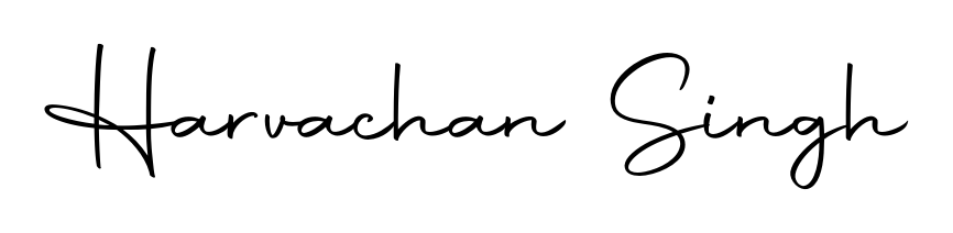 A stylish, flowing autograph style designed for name Harvachan Singh using Autography-DOLnW typography. Perfect for digital creative projects. Harvachan Singh signature style 10 images and pictures png