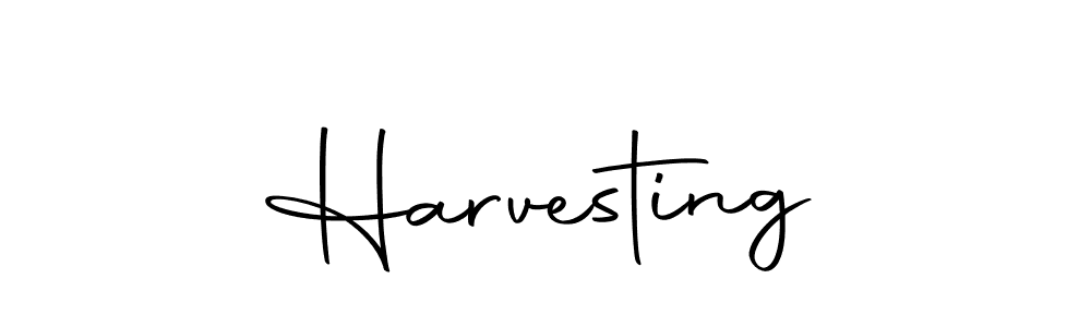 How to make Harvesting signature? Autography-DOLnW is a professional autograph style. Create handwritten signature for Harvesting name. Harvesting signature style 10 images and pictures png