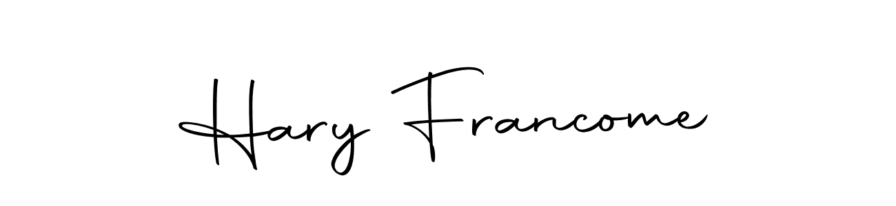 Make a beautiful signature design for name Hary Francome. With this signature (Autography-DOLnW) style, you can create a handwritten signature for free. Hary Francome signature style 10 images and pictures png