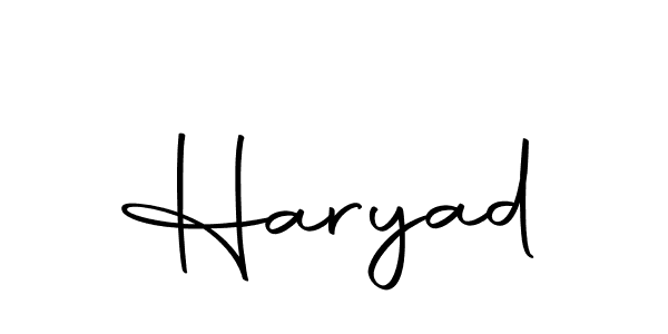 Make a beautiful signature design for name Haryad. With this signature (Autography-DOLnW) style, you can create a handwritten signature for free. Haryad signature style 10 images and pictures png