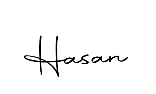 Make a beautiful signature design for name Hasan. With this signature (Autography-DOLnW) style, you can create a handwritten signature for free. Hasan signature style 10 images and pictures png