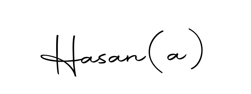 You should practise on your own different ways (Autography-DOLnW) to write your name (Hasan(a)) in signature. don't let someone else do it for you. Hasan(a) signature style 10 images and pictures png