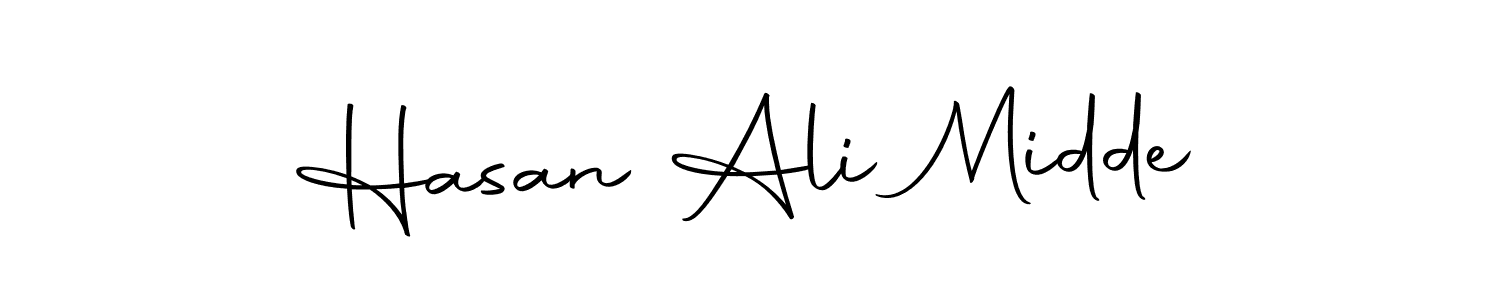 Create a beautiful signature design for name Hasan Ali Midde. With this signature (Autography-DOLnW) fonts, you can make a handwritten signature for free. Hasan Ali Midde signature style 10 images and pictures png
