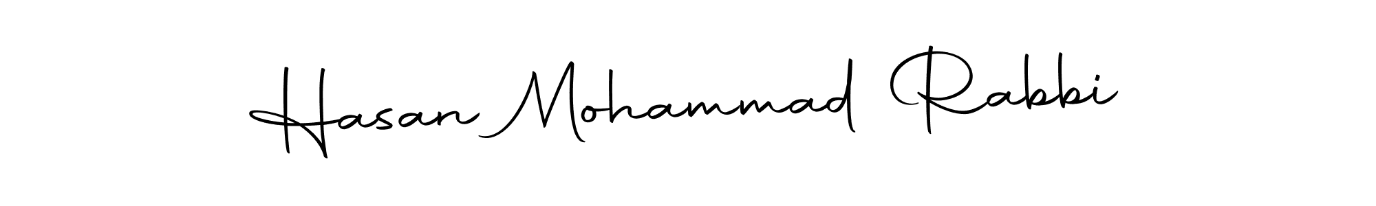 How to make Hasan Mohammad Rabbi signature? Autography-DOLnW is a professional autograph style. Create handwritten signature for Hasan Mohammad Rabbi name. Hasan Mohammad Rabbi signature style 10 images and pictures png