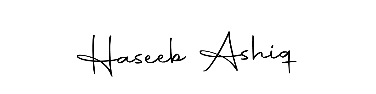 Design your own signature with our free online signature maker. With this signature software, you can create a handwritten (Autography-DOLnW) signature for name Haseeb Ashiq. Haseeb Ashiq signature style 10 images and pictures png