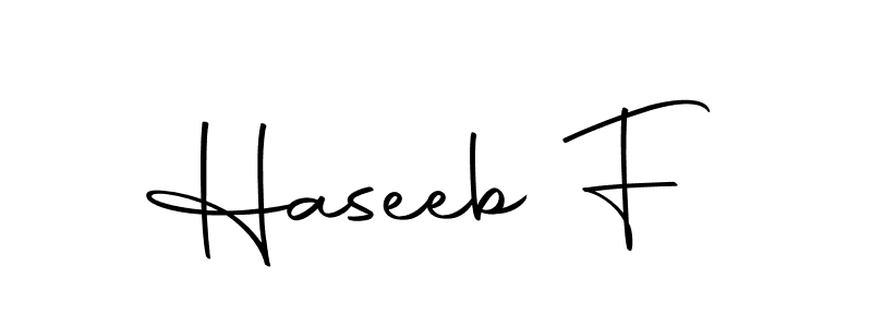 Also we have Haseeb F name is the best signature style. Create professional handwritten signature collection using Autography-DOLnW autograph style. Haseeb F signature style 10 images and pictures png