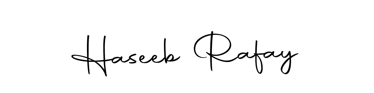 Create a beautiful signature design for name Haseeb Rafay. With this signature (Autography-DOLnW) fonts, you can make a handwritten signature for free. Haseeb Rafay signature style 10 images and pictures png