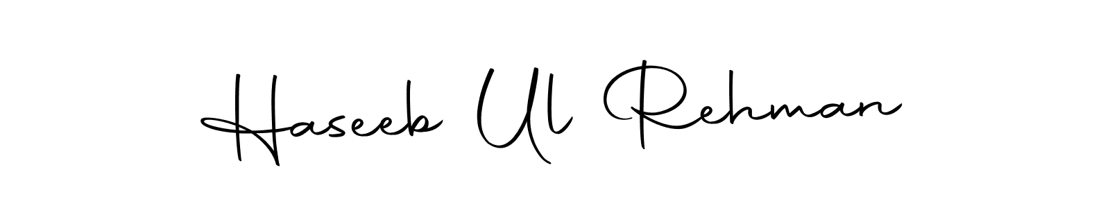 Create a beautiful signature design for name Haseeb Ul Rehman. With this signature (Autography-DOLnW) fonts, you can make a handwritten signature for free. Haseeb Ul Rehman signature style 10 images and pictures png
