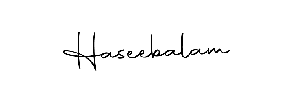How to make Haseebalam name signature. Use Autography-DOLnW style for creating short signs online. This is the latest handwritten sign. Haseebalam signature style 10 images and pictures png