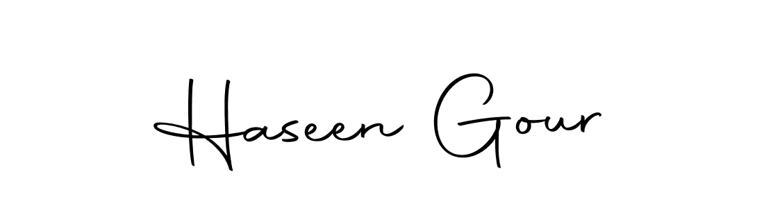 if you are searching for the best signature style for your name Haseen Gour. so please give up your signature search. here we have designed multiple signature styles  using Autography-DOLnW. Haseen Gour signature style 10 images and pictures png