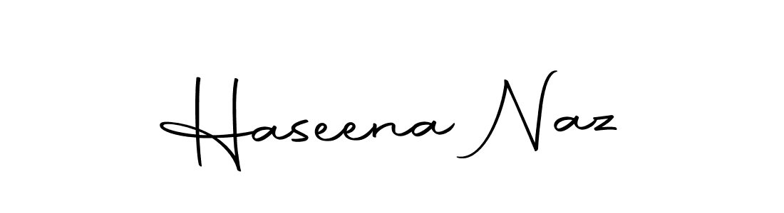 Use a signature maker to create a handwritten signature online. With this signature software, you can design (Autography-DOLnW) your own signature for name Haseena Naz. Haseena Naz signature style 10 images and pictures png