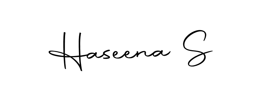 Make a beautiful signature design for name Haseena S. Use this online signature maker to create a handwritten signature for free. Haseena S signature style 10 images and pictures png