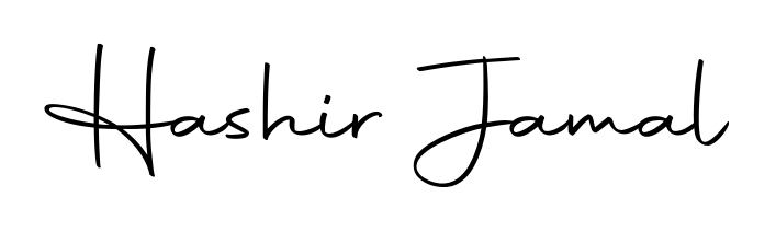 Upgrade your professional image with Hashir Jamal signature created with Autography-DOLnW font. Fast, free, and watermark-free download. Hashir Jamal signature style 10 images and pictures png