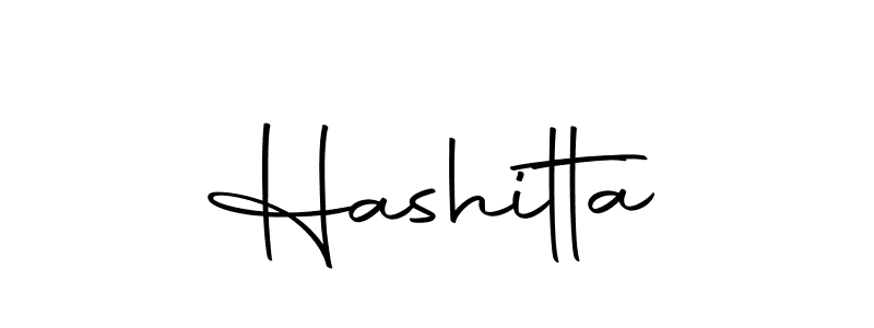 Design your own signature with our free online signature maker. With this signature software, you can create a handwritten (Autography-DOLnW) signature for name Hashitta. Hashitta signature style 10 images and pictures png
