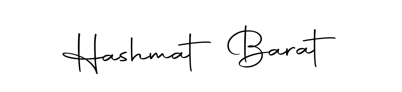 Create a beautiful signature design for name Hashmat Barat. With this signature (Autography-DOLnW) fonts, you can make a handwritten signature for free. Hashmat Barat signature style 10 images and pictures png