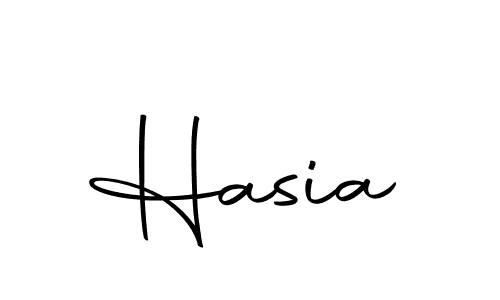 You should practise on your own different ways (Autography-DOLnW) to write your name (Hasia) in signature. don't let someone else do it for you. Hasia signature style 10 images and pictures png