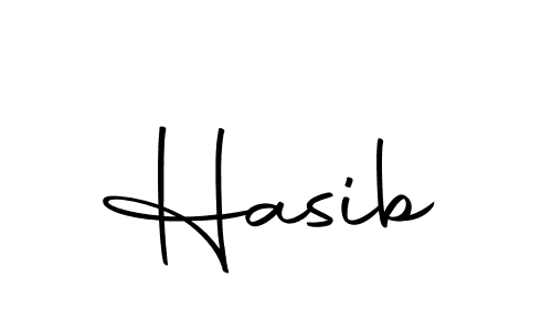 How to make Hasib signature? Autography-DOLnW is a professional autograph style. Create handwritten signature for Hasib name. Hasib signature style 10 images and pictures png