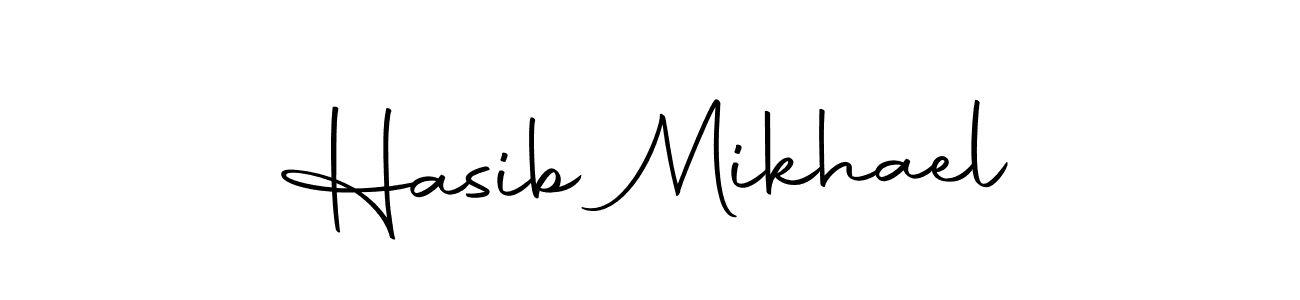 Design your own signature with our free online signature maker. With this signature software, you can create a handwritten (Autography-DOLnW) signature for name Hasib Mikhael. Hasib Mikhael signature style 10 images and pictures png