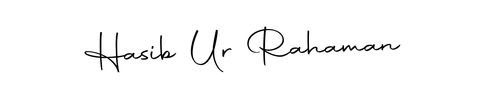 How to make Hasib Ur Rahaman name signature. Use Autography-DOLnW style for creating short signs online. This is the latest handwritten sign. Hasib Ur Rahaman signature style 10 images and pictures png