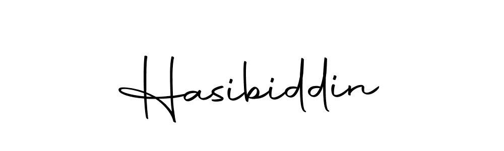 Use a signature maker to create a handwritten signature online. With this signature software, you can design (Autography-DOLnW) your own signature for name Hasibiddin. Hasibiddin signature style 10 images and pictures png