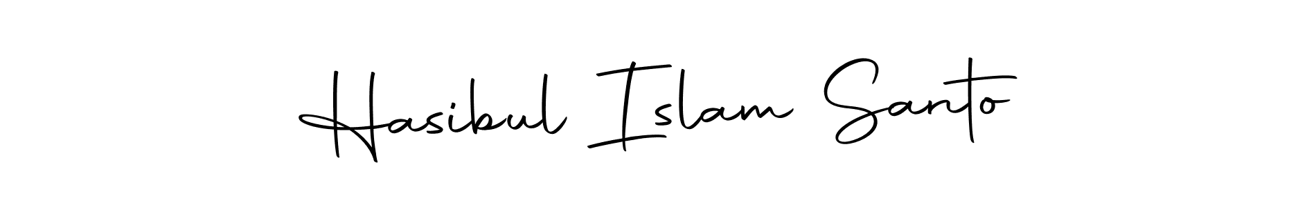 Create a beautiful signature design for name Hasibul Islam Santo. With this signature (Autography-DOLnW) fonts, you can make a handwritten signature for free. Hasibul Islam Santo signature style 10 images and pictures png