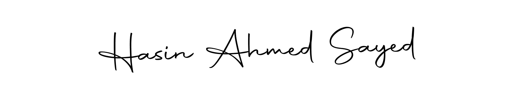 Also we have Hasin Ahmed Sayed name is the best signature style. Create professional handwritten signature collection using Autography-DOLnW autograph style. Hasin Ahmed Sayed signature style 10 images and pictures png