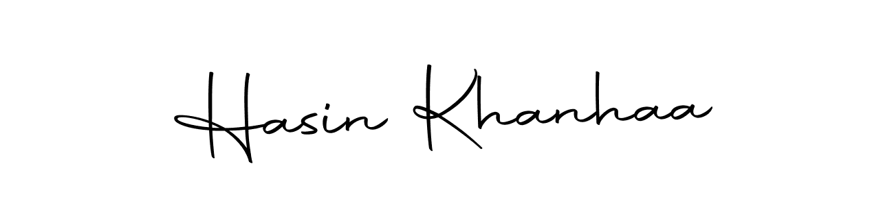 Make a beautiful signature design for name Hasin Khanhaa. Use this online signature maker to create a handwritten signature for free. Hasin Khanhaa signature style 10 images and pictures png