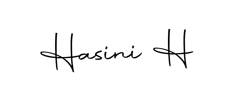 Design your own signature with our free online signature maker. With this signature software, you can create a handwritten (Autography-DOLnW) signature for name Hasini H. Hasini H signature style 10 images and pictures png