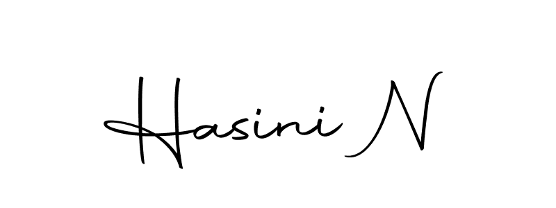Create a beautiful signature design for name Hasini N. With this signature (Autography-DOLnW) fonts, you can make a handwritten signature for free. Hasini N signature style 10 images and pictures png