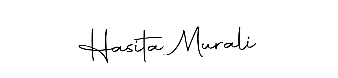 How to make Hasita Murali signature? Autography-DOLnW is a professional autograph style. Create handwritten signature for Hasita Murali name. Hasita Murali signature style 10 images and pictures png