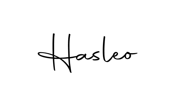 You should practise on your own different ways (Autography-DOLnW) to write your name (Hasleo) in signature. don't let someone else do it for you. Hasleo signature style 10 images and pictures png