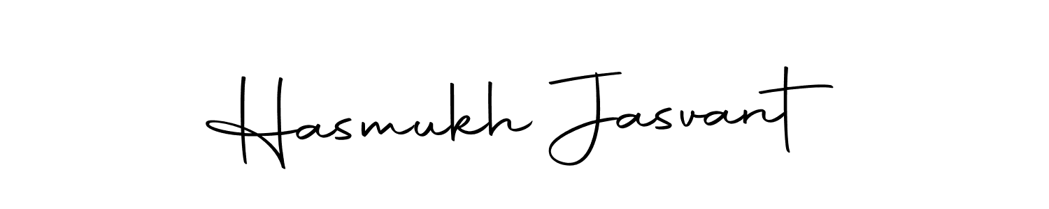 Create a beautiful signature design for name Hasmukh Jasvant. With this signature (Autography-DOLnW) fonts, you can make a handwritten signature for free. Hasmukh Jasvant signature style 10 images and pictures png