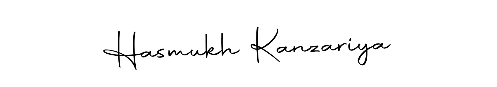 Design your own signature with our free online signature maker. With this signature software, you can create a handwritten (Autography-DOLnW) signature for name Hasmukh Kanzariya. Hasmukh Kanzariya signature style 10 images and pictures png
